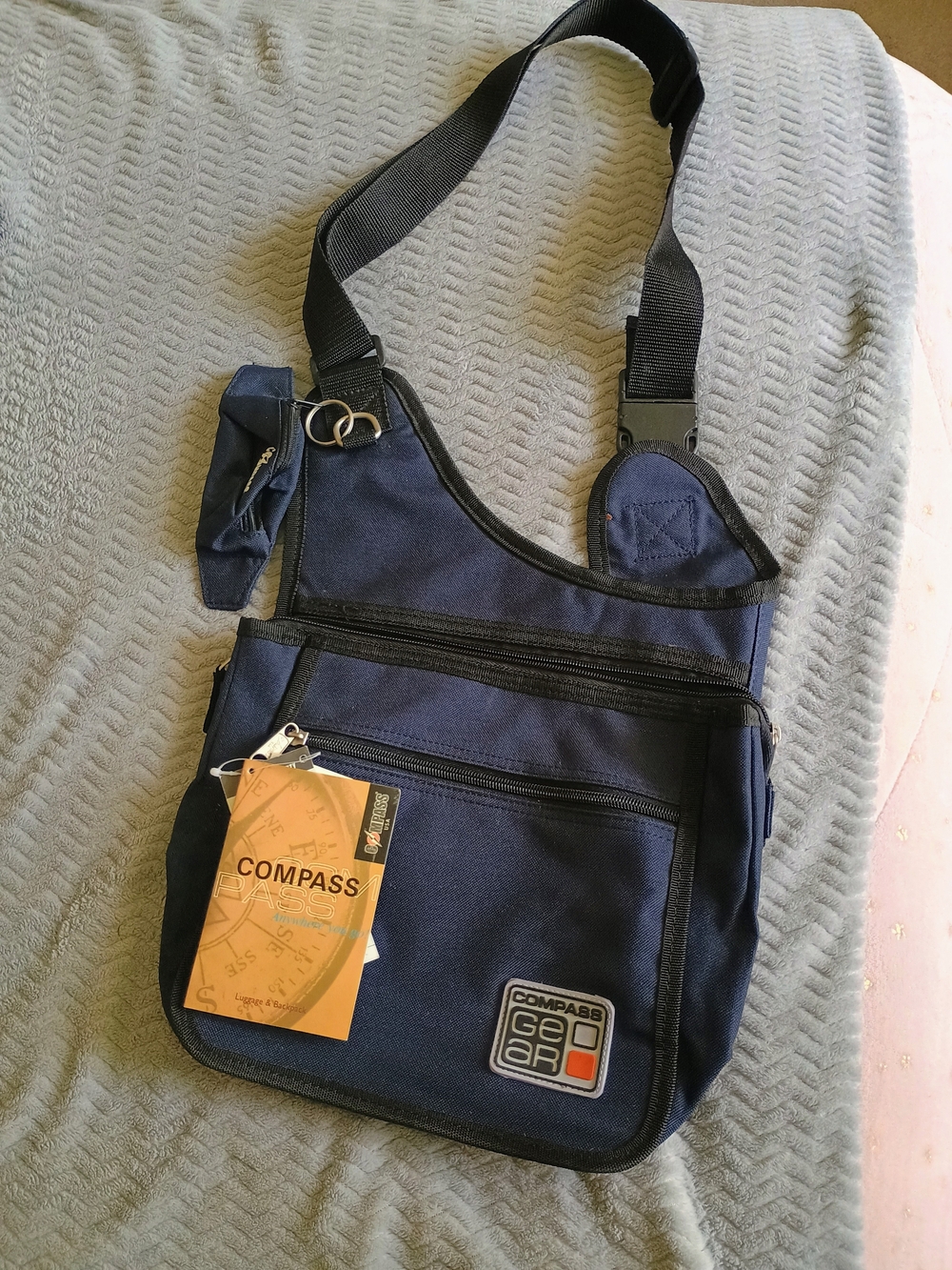 Navy Crossbody Sling Bag for Men or Women